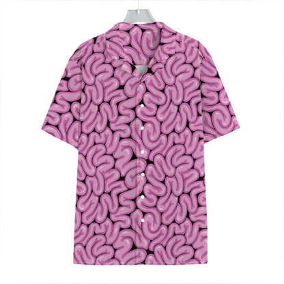 Halloween Brain Print Hawaiian Shirt