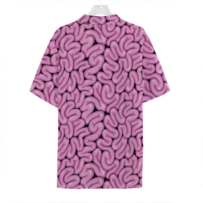 Halloween Brain Print Hawaiian Shirt