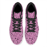 Halloween Brain Print High Top Leather Sneakers
