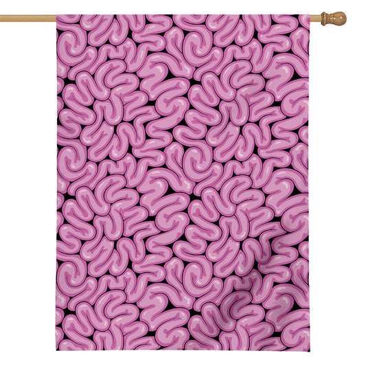Halloween Brain Print House Flag