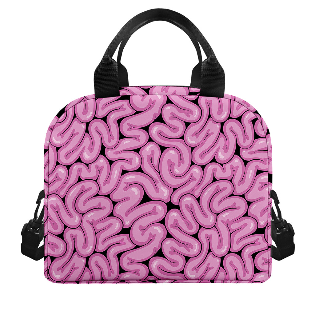Halloween Brain Print Insulated Lunch Bag