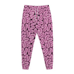 Halloween Brain Print Jogger Pants