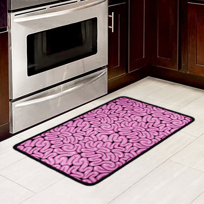 Halloween Brain Print Kitchen Mat