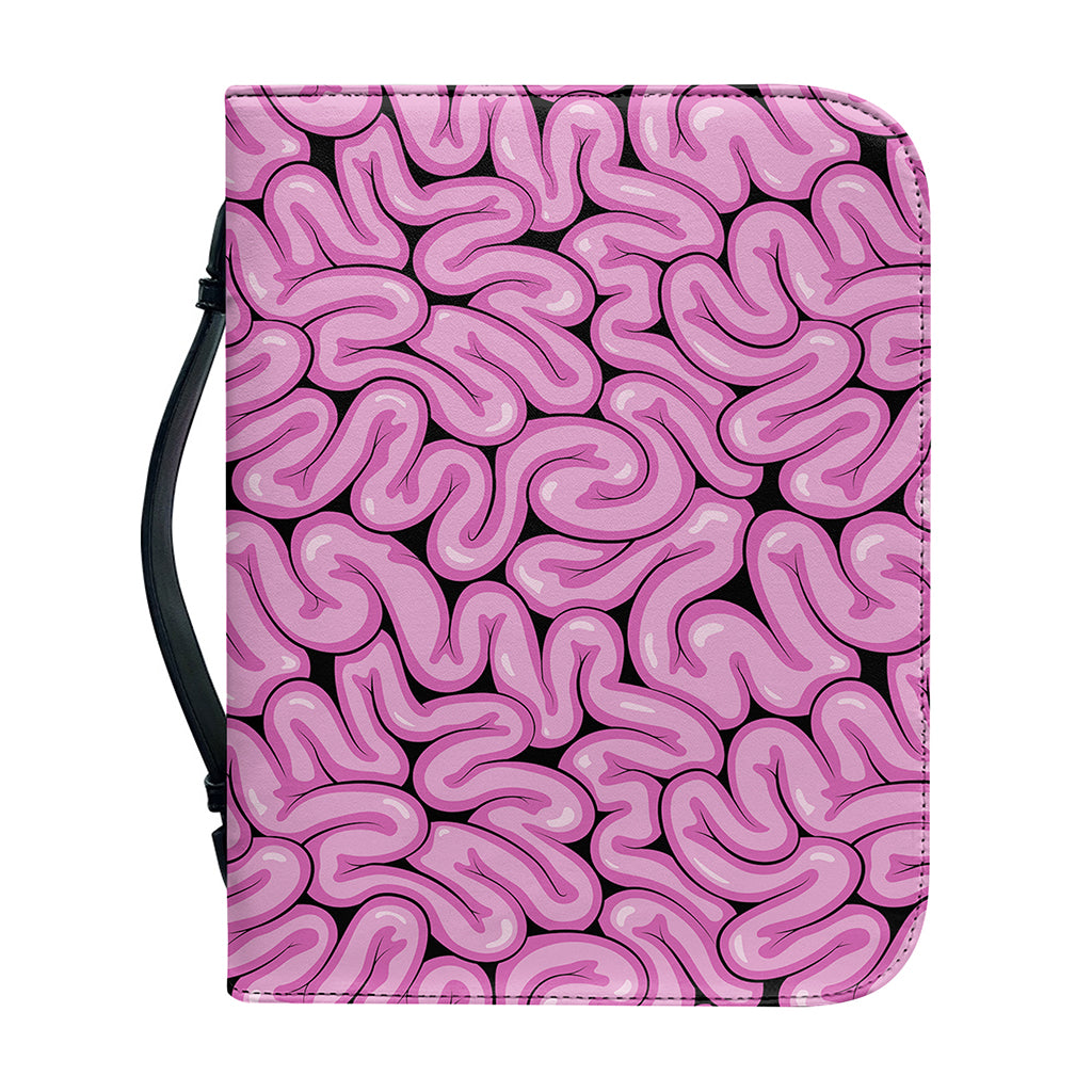 Halloween Brain Print Leather Bible Cover