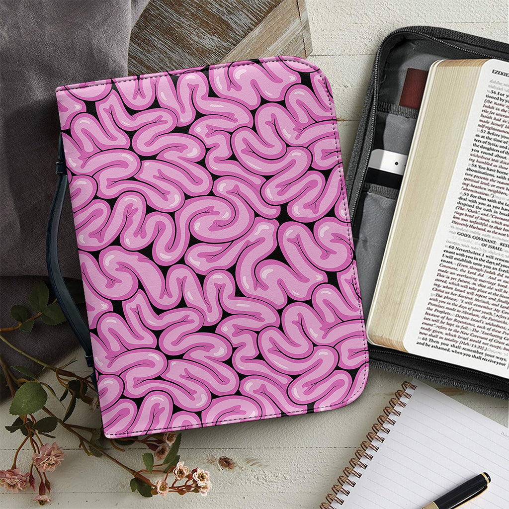 Halloween Brain Print Leather Bible Cover