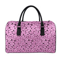 Halloween Brain Print Leather Duffel Bag