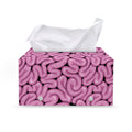 Halloween Brain Print Leather Tissue Box Cover