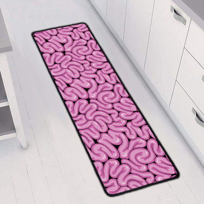 Halloween Brain Print Long Kitchen Mat