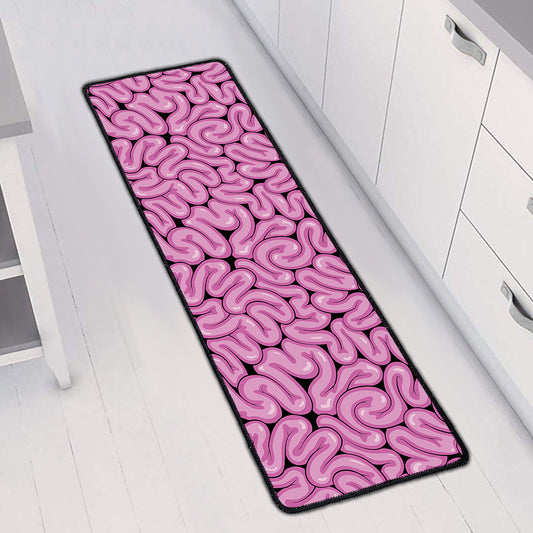 Halloween Brain Print Long Kitchen Mat