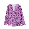 Halloween Brain Print Long Sleeve Short Coat