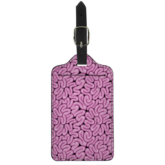 Halloween Brain Print Luggage Tag