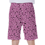 Halloween Brain Print Men's Beach Shorts