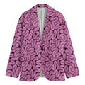 Halloween Brain Print Men's Blazer