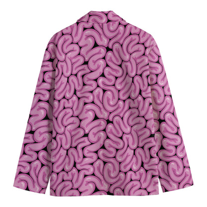 Halloween Brain Print Men's Blazer