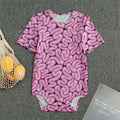 Halloween Brain Print Men's Bodysuit
