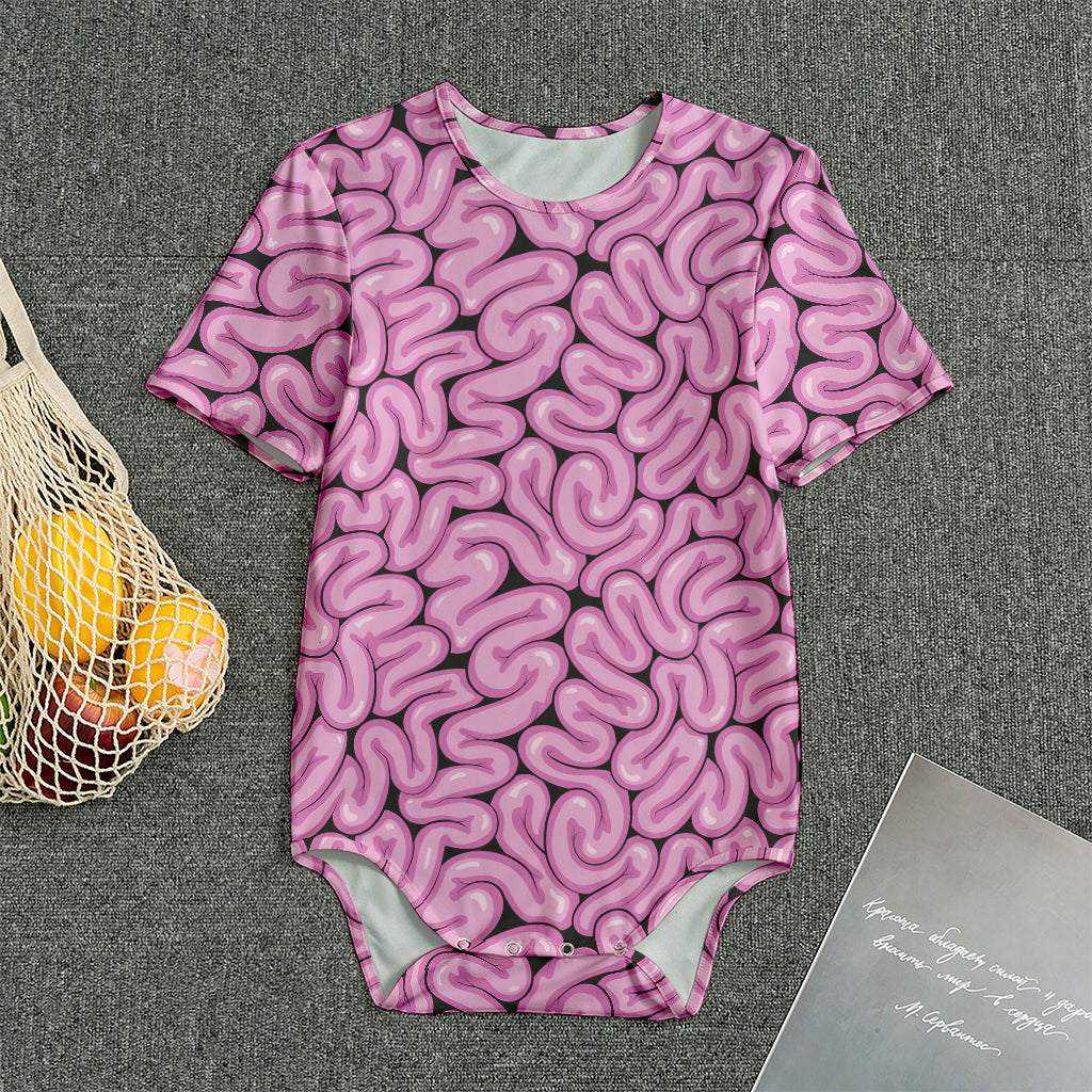 Halloween Brain Print Men's Bodysuit
