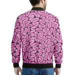 Halloween Brain Print Men's Bomber Jacket