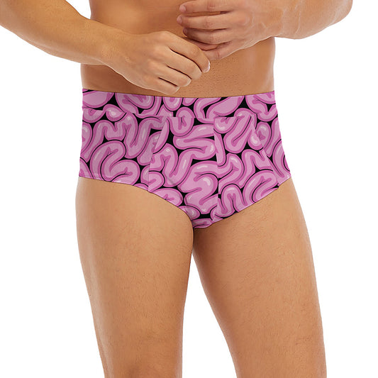 Halloween Brain Print Men's Briefs