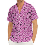Halloween Brain Print Men's Deep V-Neck Shirt