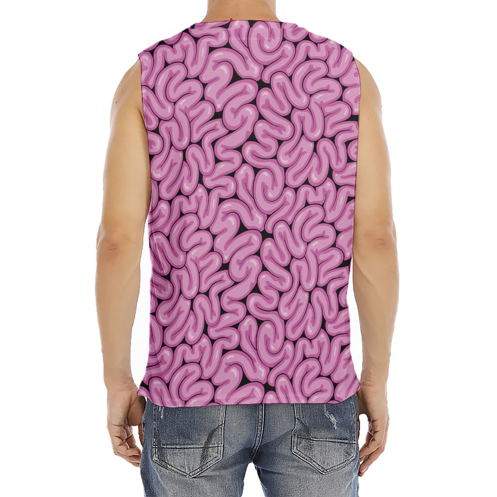 Halloween Brain Print Men's Fitness Tank Top