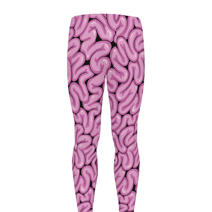 Halloween Brain Print Men's leggings