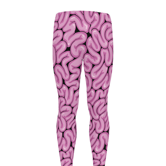 Halloween Brain Print Men's leggings