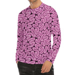 Halloween Brain Print Men's Long Sleeve Rash Guard