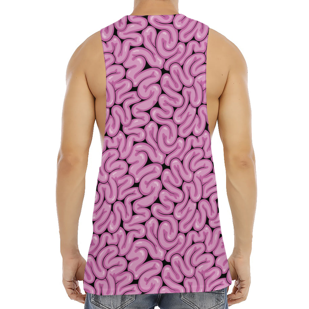 Halloween Brain Print Men's Muscle Tank Top