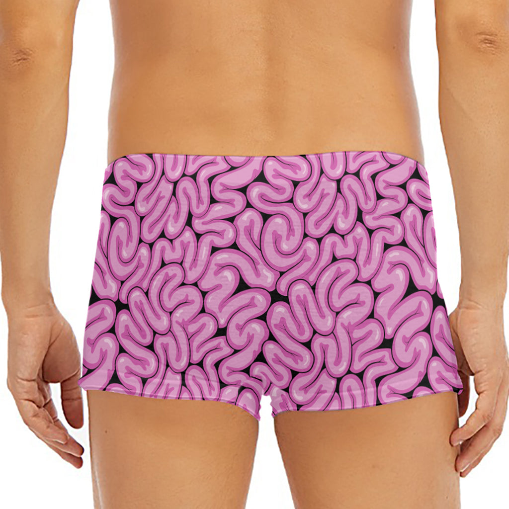 Halloween Brain Print Men's Short Boxer Briefs