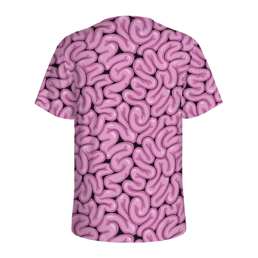 Halloween Brain Print Men's Sports T-Shirt