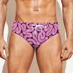 Halloween Brain Print Men's Swim Briefs