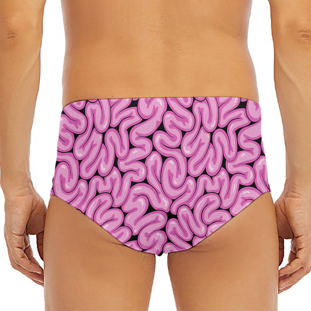 Halloween Brain Print Men's Triangle Swim Briefs