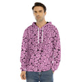 Halloween Brain Print Men's Velvet Pullover Hoodie