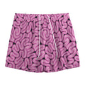Halloween Brain Print Mesh Shorts