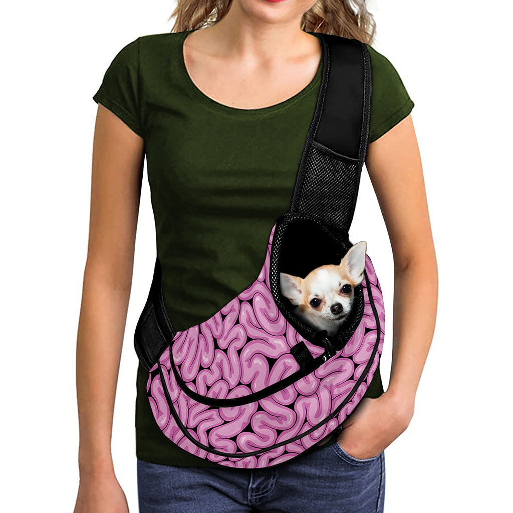 Halloween Brain Print Pet Sling Carrier