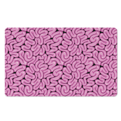 Halloween Brain Print Polyester Doormat