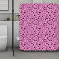 Halloween Brain Print Polyester Shower Curtain