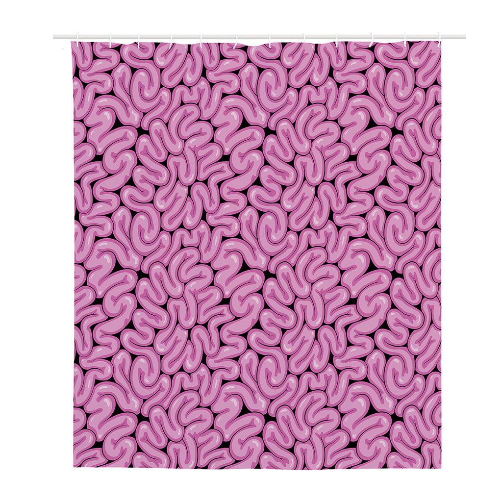 Halloween Brain Print Polyester Shower Curtain