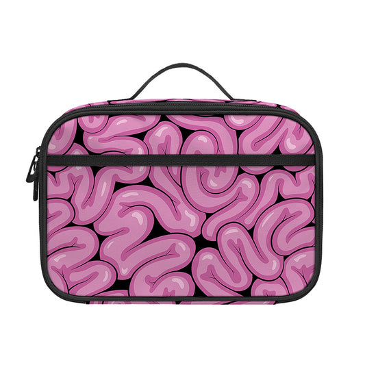 Halloween Brain Print Portable Lunch Bag