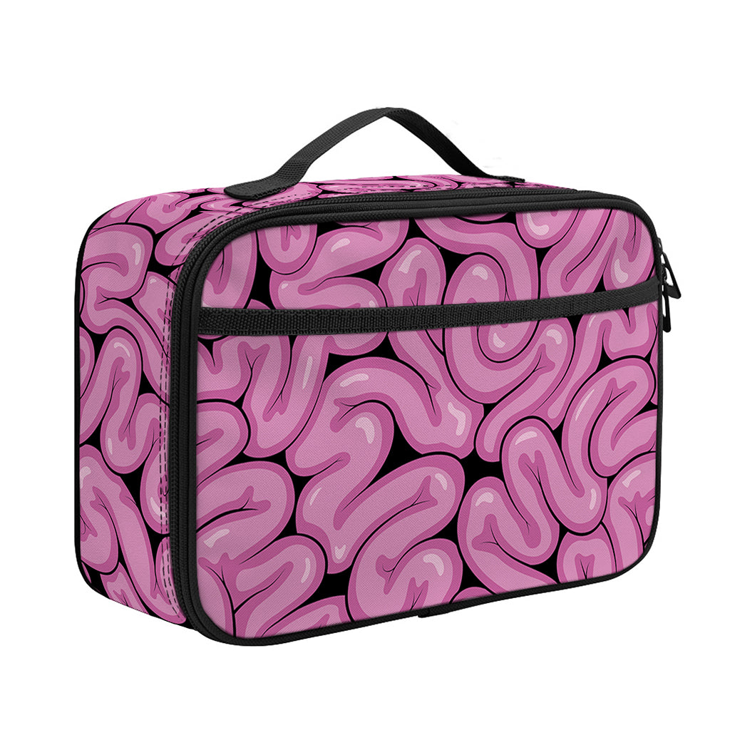Halloween Brain Print Portable Lunch Bag