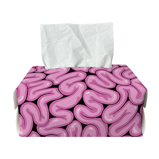Halloween Brain Print Rectangle Tissue Box Cover