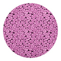 Halloween Brain Print Round Blanket
