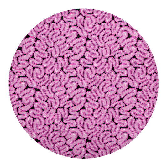 Halloween Brain Print Round Blanket