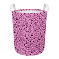 Halloween Brain Print Round Laundry Basket
