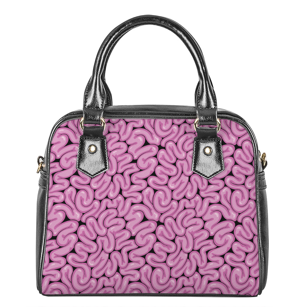 Halloween Brain Print Shoulder Handbag