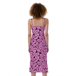 Halloween Brain Print Slim Fit Midi Cami Dress