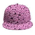Halloween Brain Print Snapback Cap