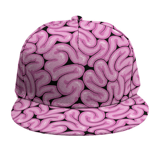Halloween Brain Print Snapback Cap