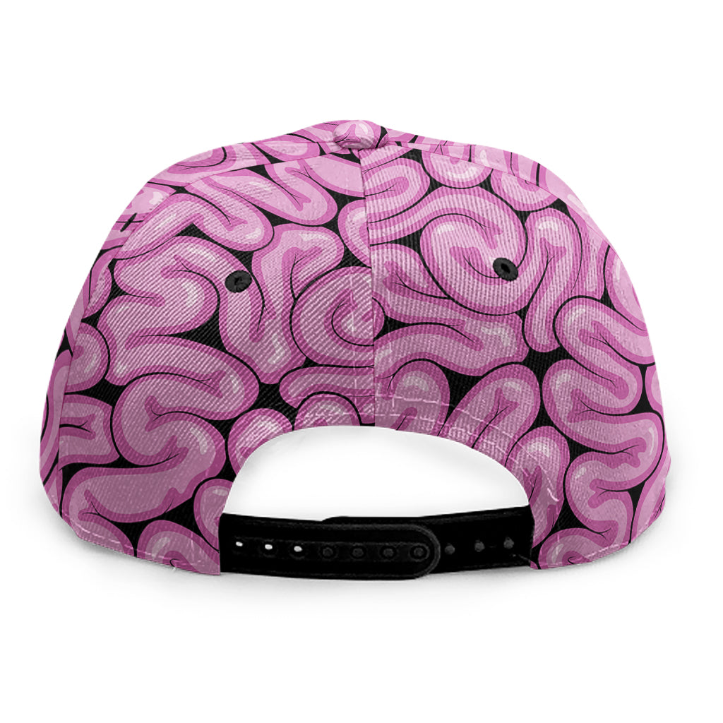 Halloween Brain Print Snapback Cap