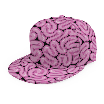 Halloween Brain Print Snapback Cap